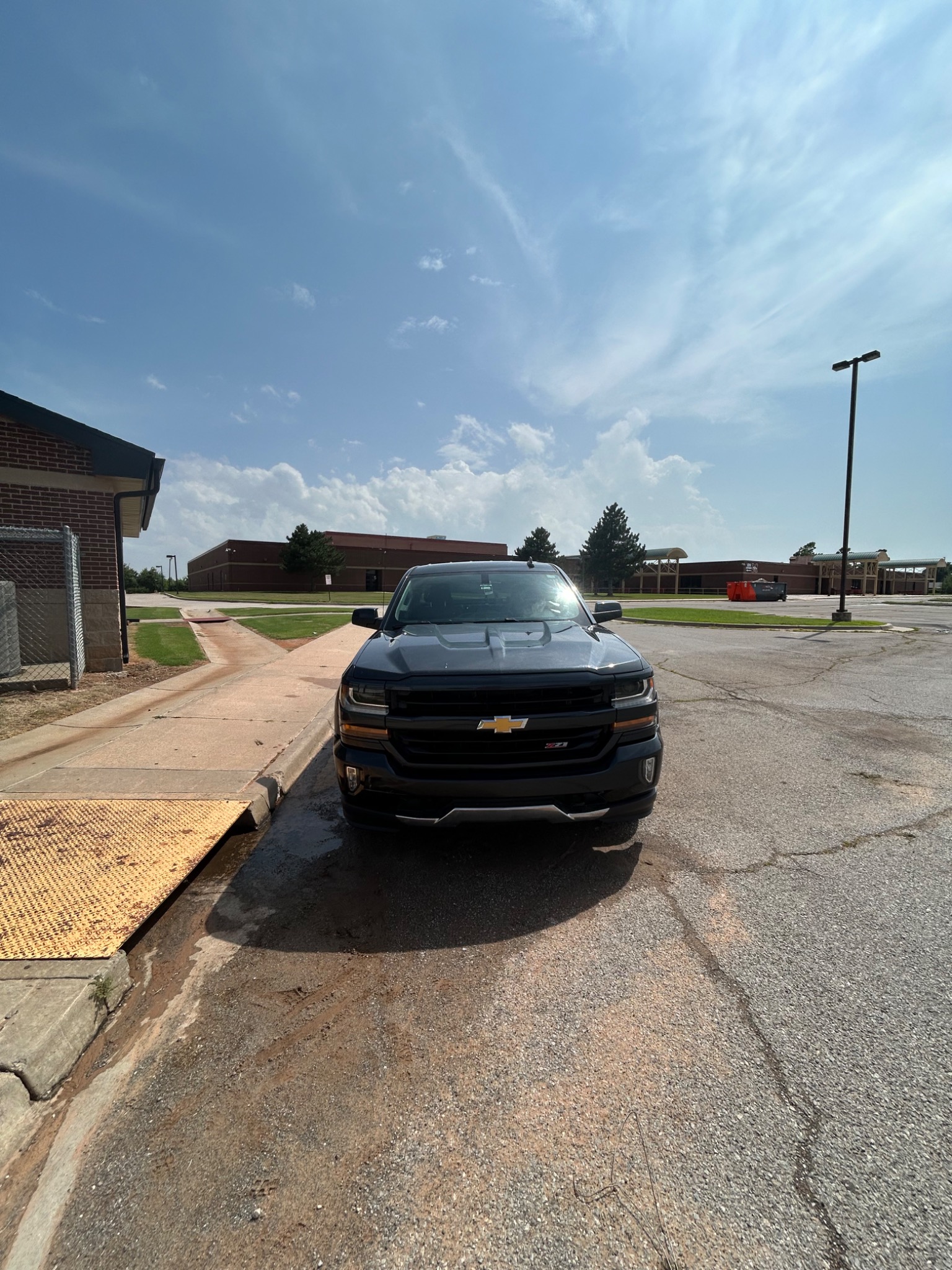Chevrolet Silverado pickup truck after exterior cleaning